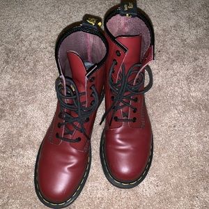 Burgundy Doc Martens